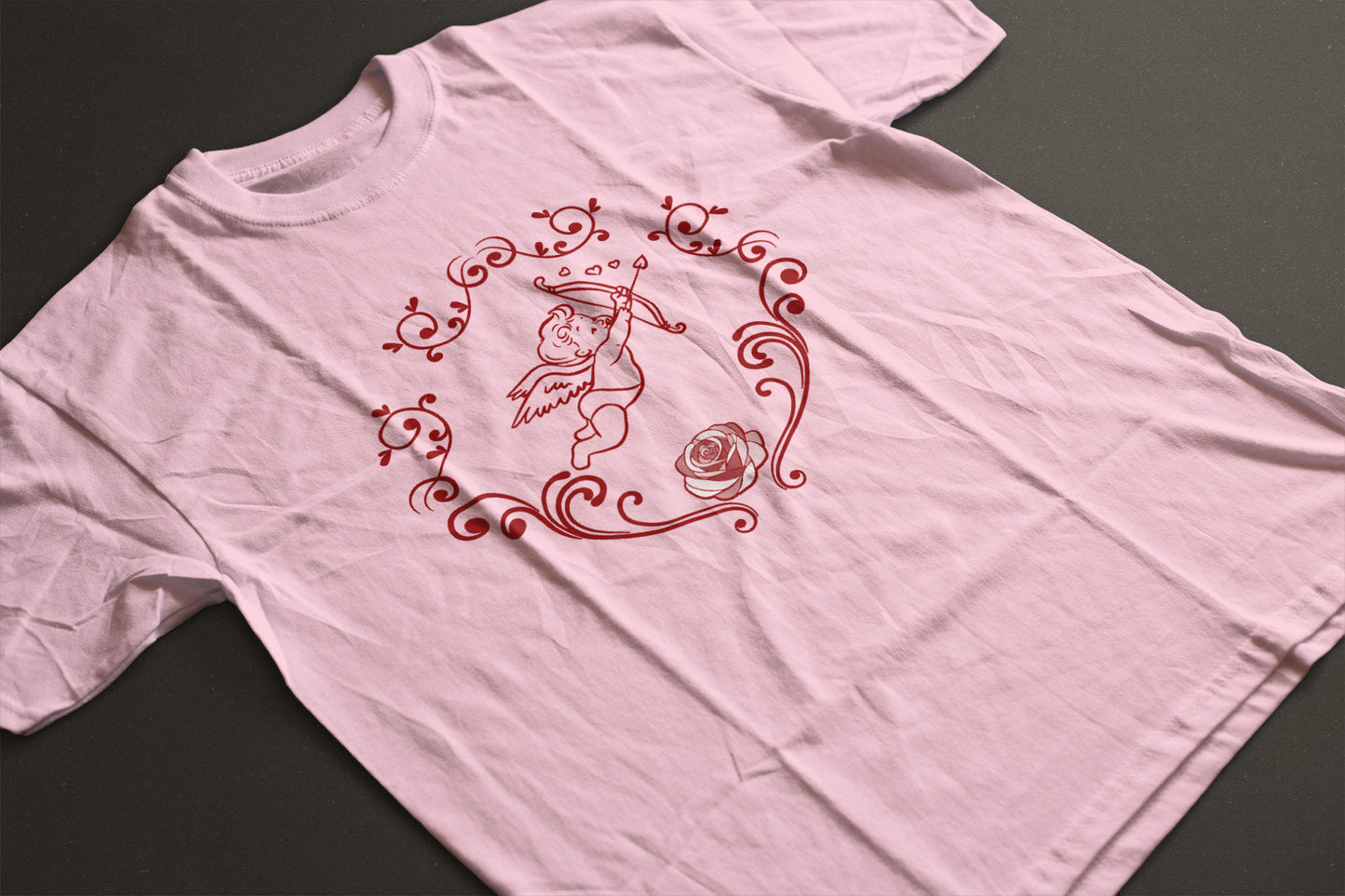 Victorian Cupid Valentine’s Day Graphic Tee | Unisex Vintage Love T-Shirt