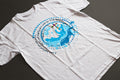 "Baptized in Water" Graphic Tee | Stained Glass Cross Scripture Shirt | Christian Faith T-Shirt | LAHall Artworks