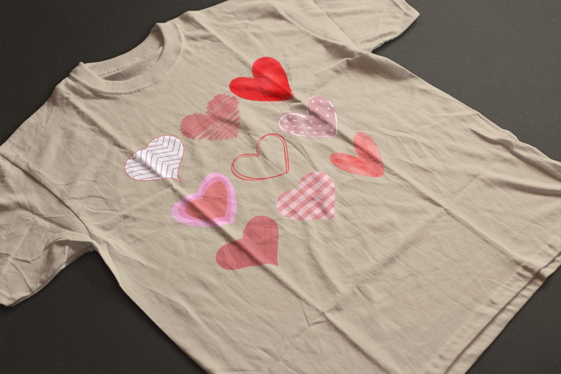 Nine Hearts Valentine’s Day Graphic Tee | Unisex Heart Grid Love T-Shirt - LAHall Artworks