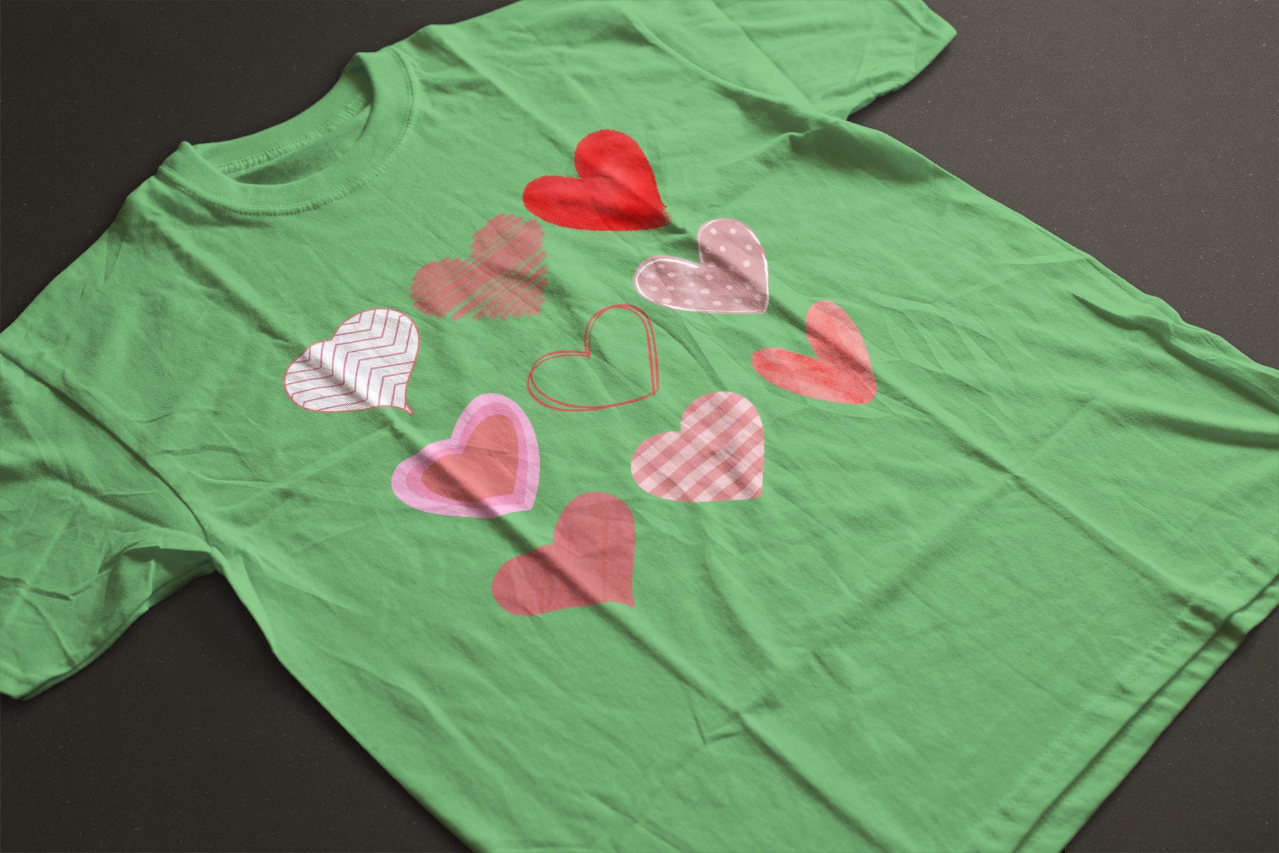 Nine Hearts Valentine’s Day Graphic Tee | Unisex Heart Grid Love T-Shirt - LAHall Artworks