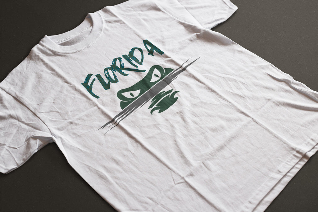 Gator Eyes Florida Unisex Graphic Tee | Alligator Nose & Eyes Bold Statement Shirt