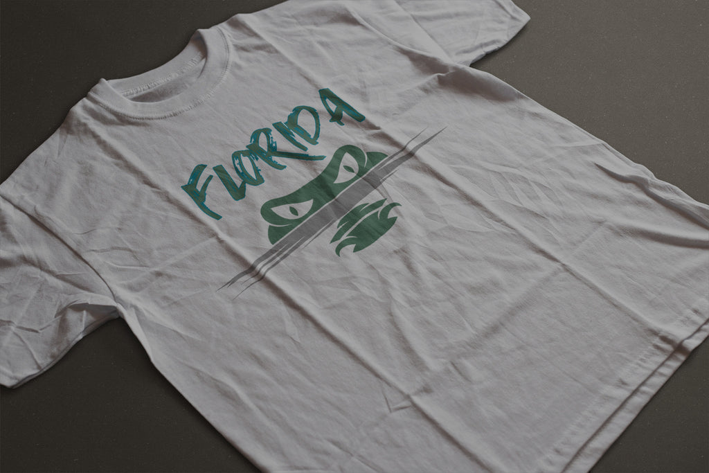 Gator Eyes Florida Unisex Graphic Tee | Alligator Nose & Eyes Bold Statement Shirt
