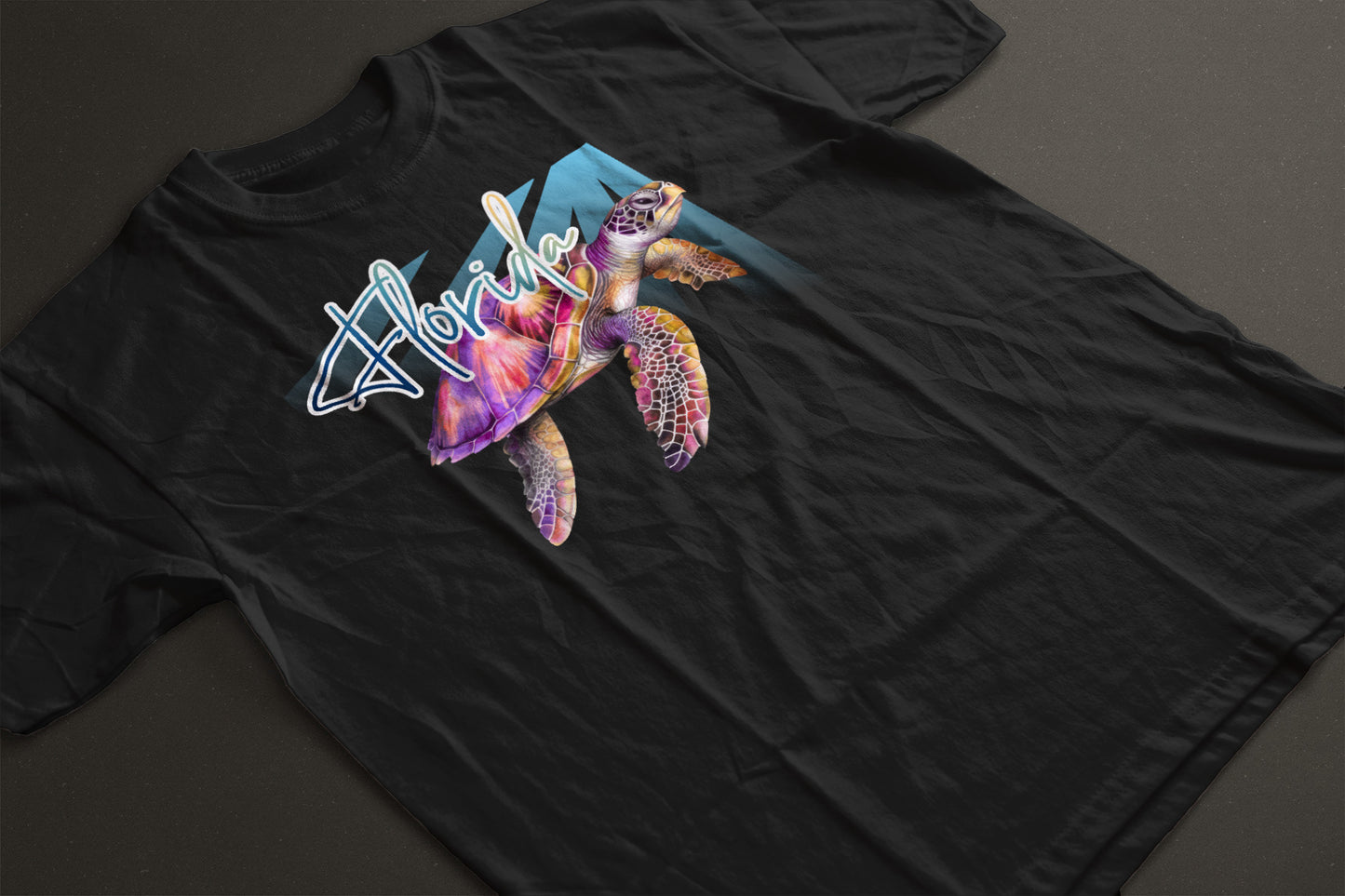 Florida Sea Turtle Graphic Tee | Ocean Rays Wildlife Shirt | Coastal Nature T-Shirt | LAHall Artworks