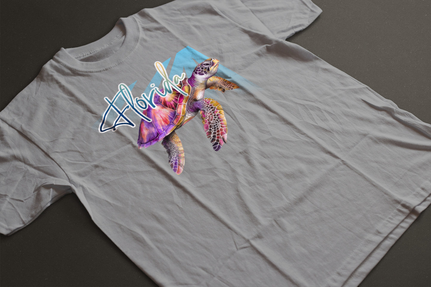 Florida Sea Turtle Graphic Tee | Ocean Rays Wildlife Shirt | Coastal Nature T-Shirt | LAHall Artworks