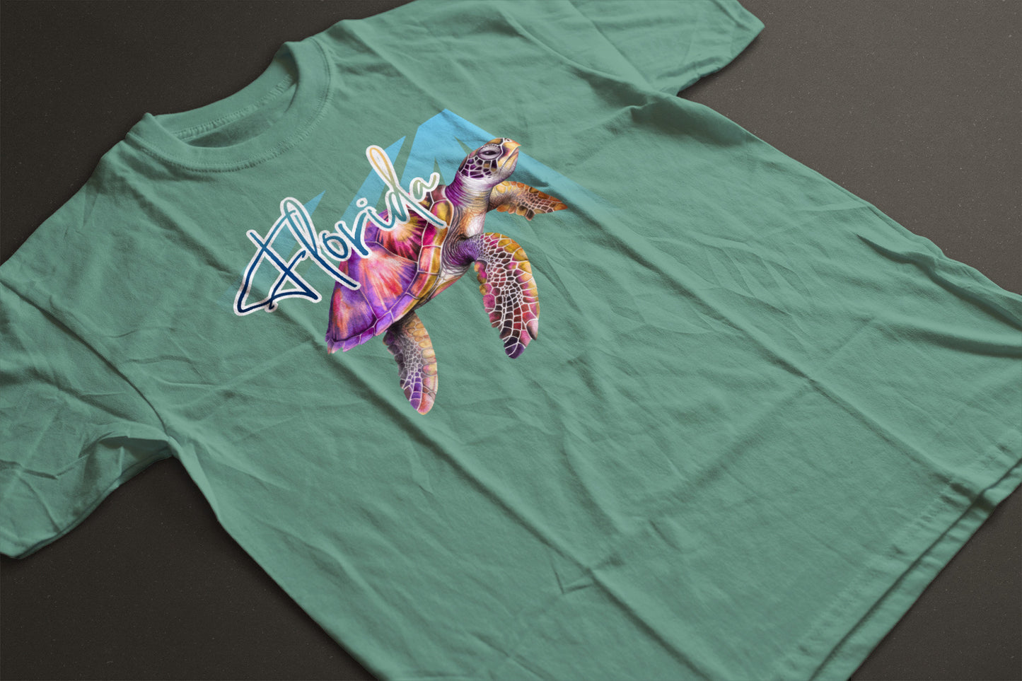Florida Sea Turtle Graphic Tee | Ocean Rays Wildlife Shirt | Coastal Nature T-Shirt | LAHall Artworks